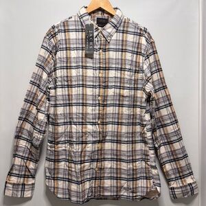 Jachs New York Bolivar Stretch Doublecloth Shirt Plaid Button Down Men’s XL Tall
